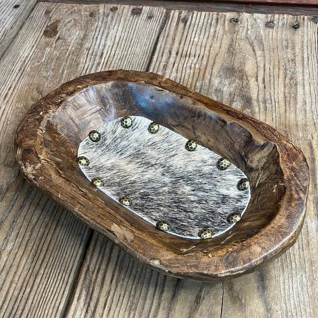 066 Small Décor Bowl - Brindle w/