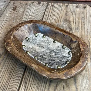 066 Small Décor Bowl - Brindle w/