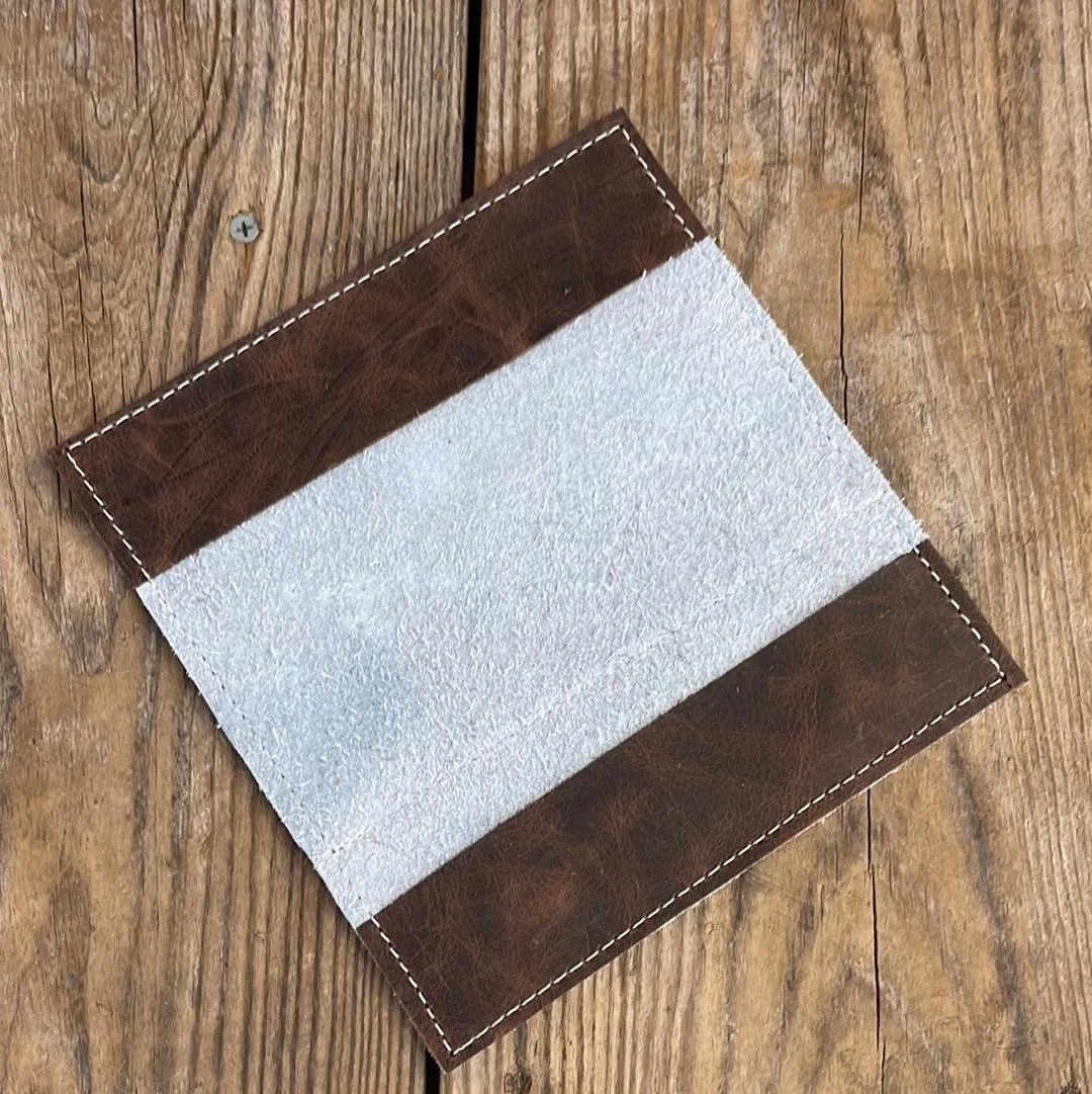 088 Checkbook Cover - Black & White w/ Autumn Ash