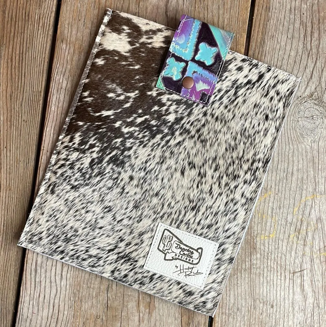 13'' Tablet Sleeve - B&W Speckle w/ 90's Party