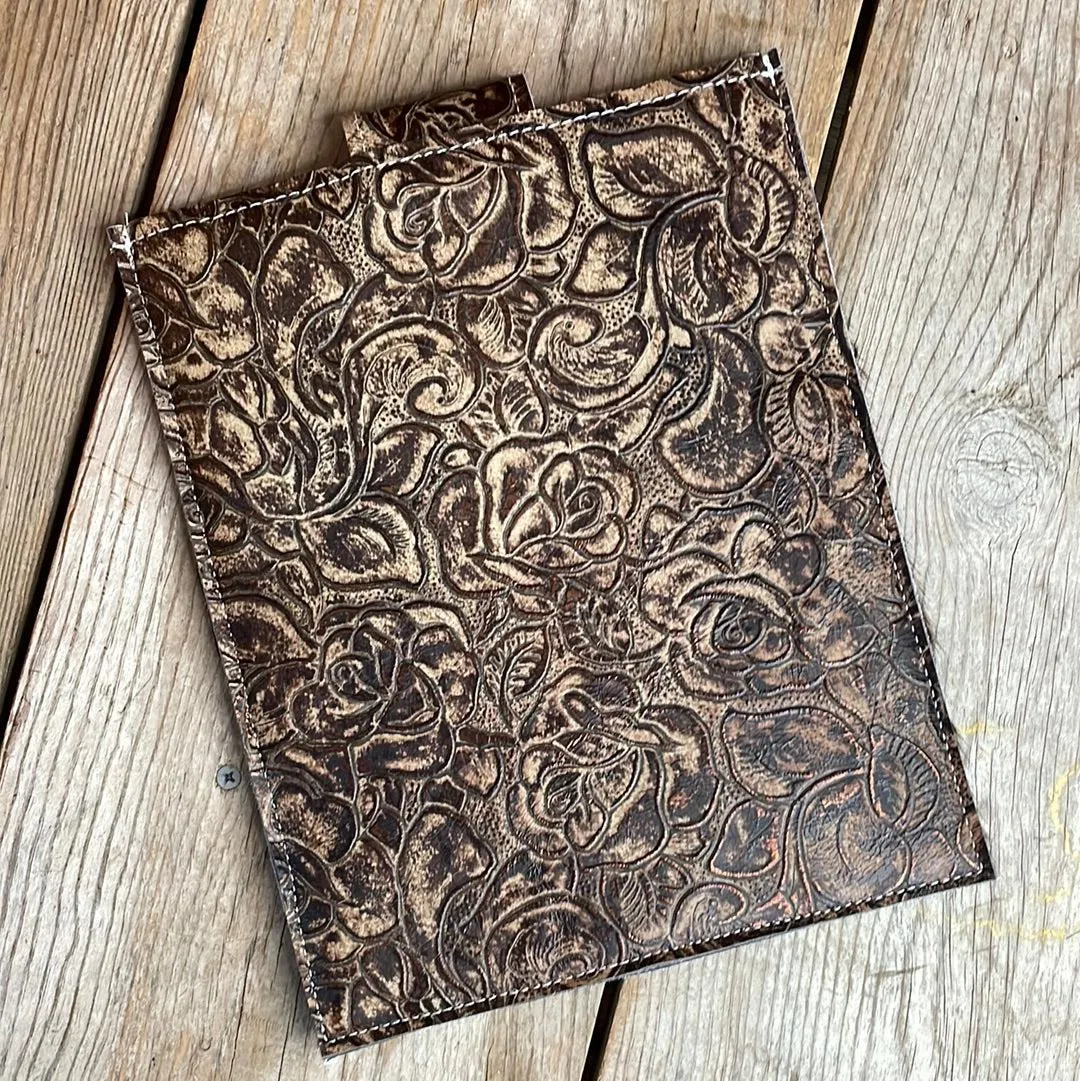13'' Tablet Sleeve - Red Brindle w/ Deadwood Roses