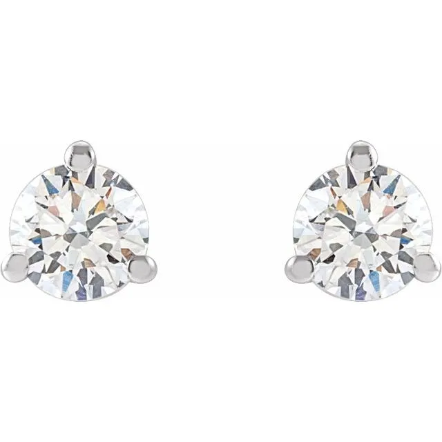 14K White Gold 1/3 CTW Lab-Grown Diamond Stud Earrings
