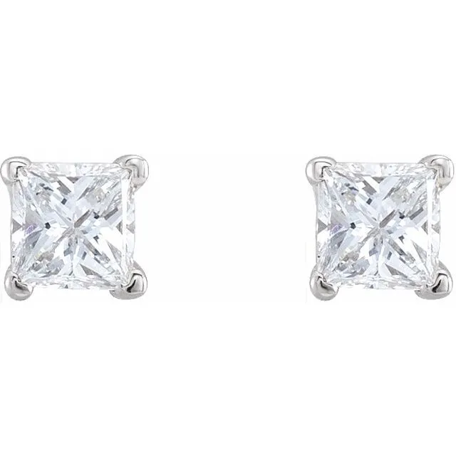 14K White Gold 1/3 CTW Natural Diamond Earrings