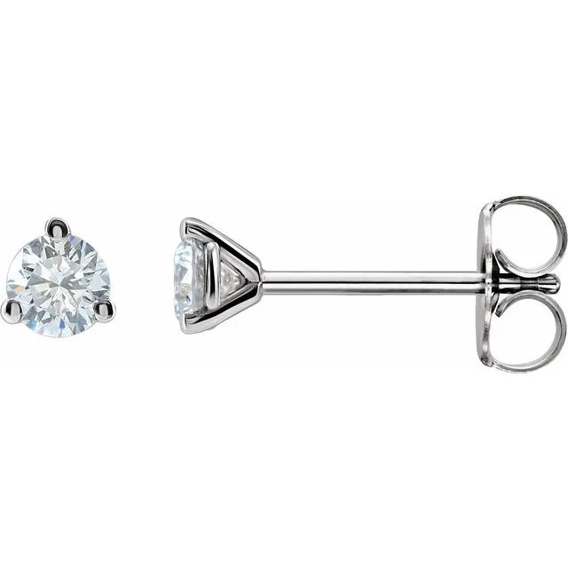 14K White Gold 1/4  CTW Lab-Grown Diamond Stud Earrings