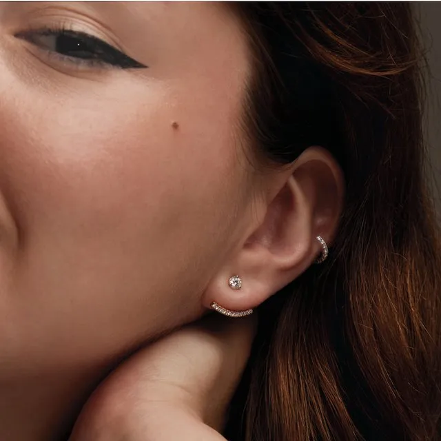 14K White Gold 1/4  CTW Lab-Grown Diamond Stud Earrings