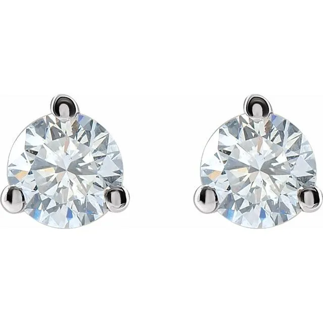 14K White Gold 1/4  CTW Lab-Grown Diamond Stud Earrings