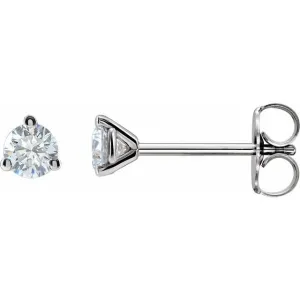 14K White Gold 1/4  CTW Lab-Grown Diamond Stud Earrings