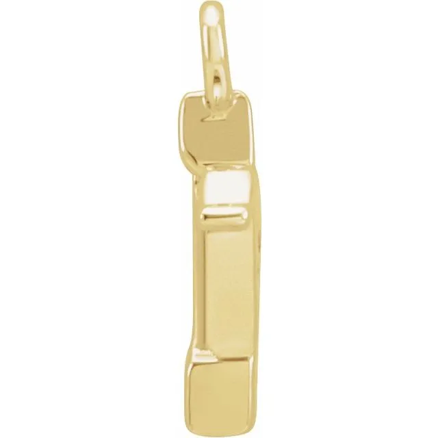 14K Yellow Gold .015 CTW Natural Diamond Sagittarius Dangle