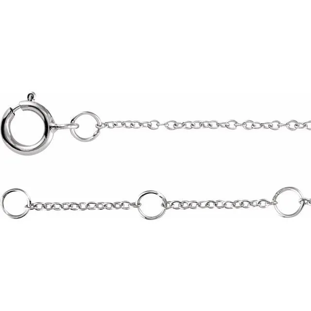 14K Yellow Gold .04 CTW Natural Diamond Initial C 6-7" Bracelet