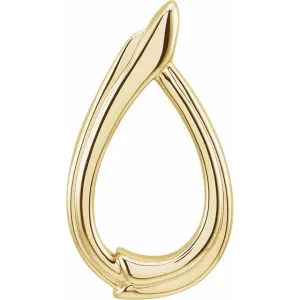 14K Yellow Gold Freeform Pendant