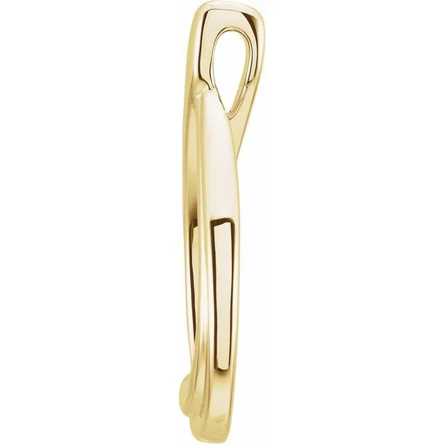 14K Yellow Gold Freeform Pendant