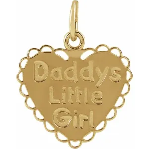 14K Yellow Gold "Daddy's Little Girl" Pendant