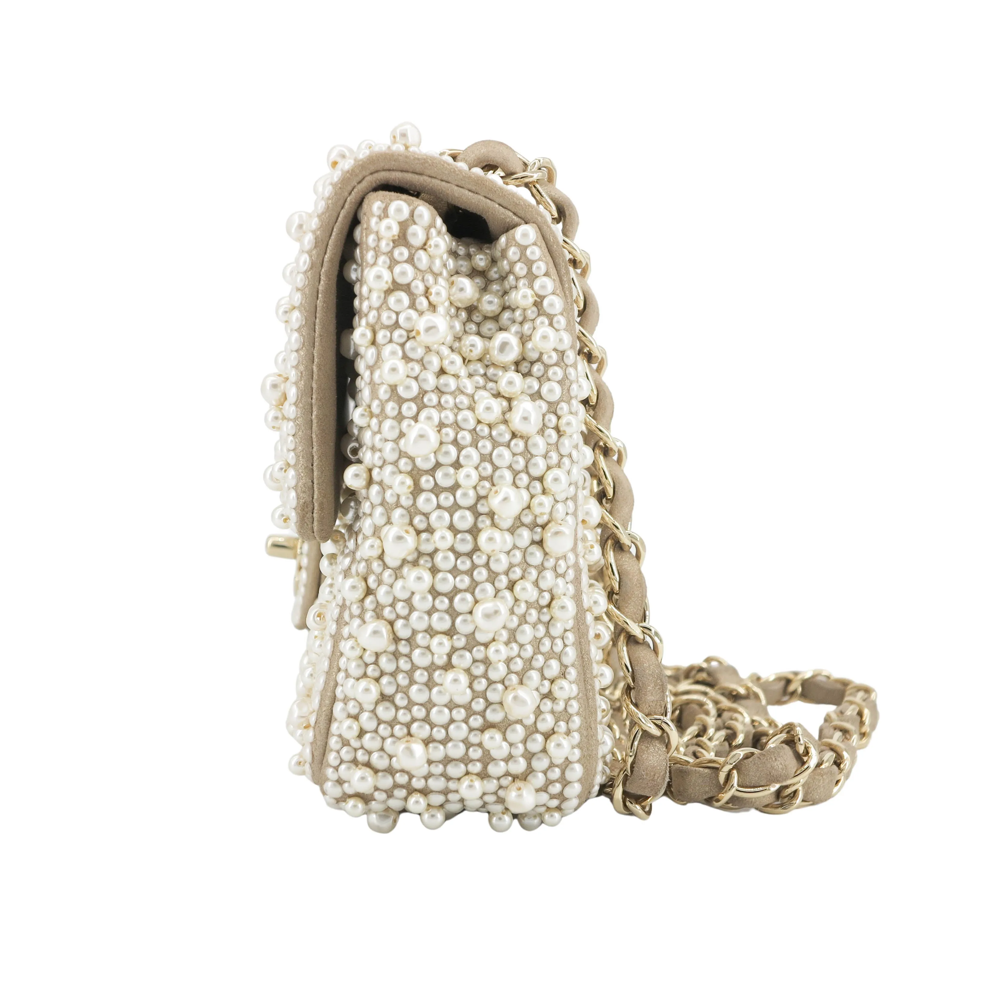 17A Ritz Pearl Mini Flap Bag