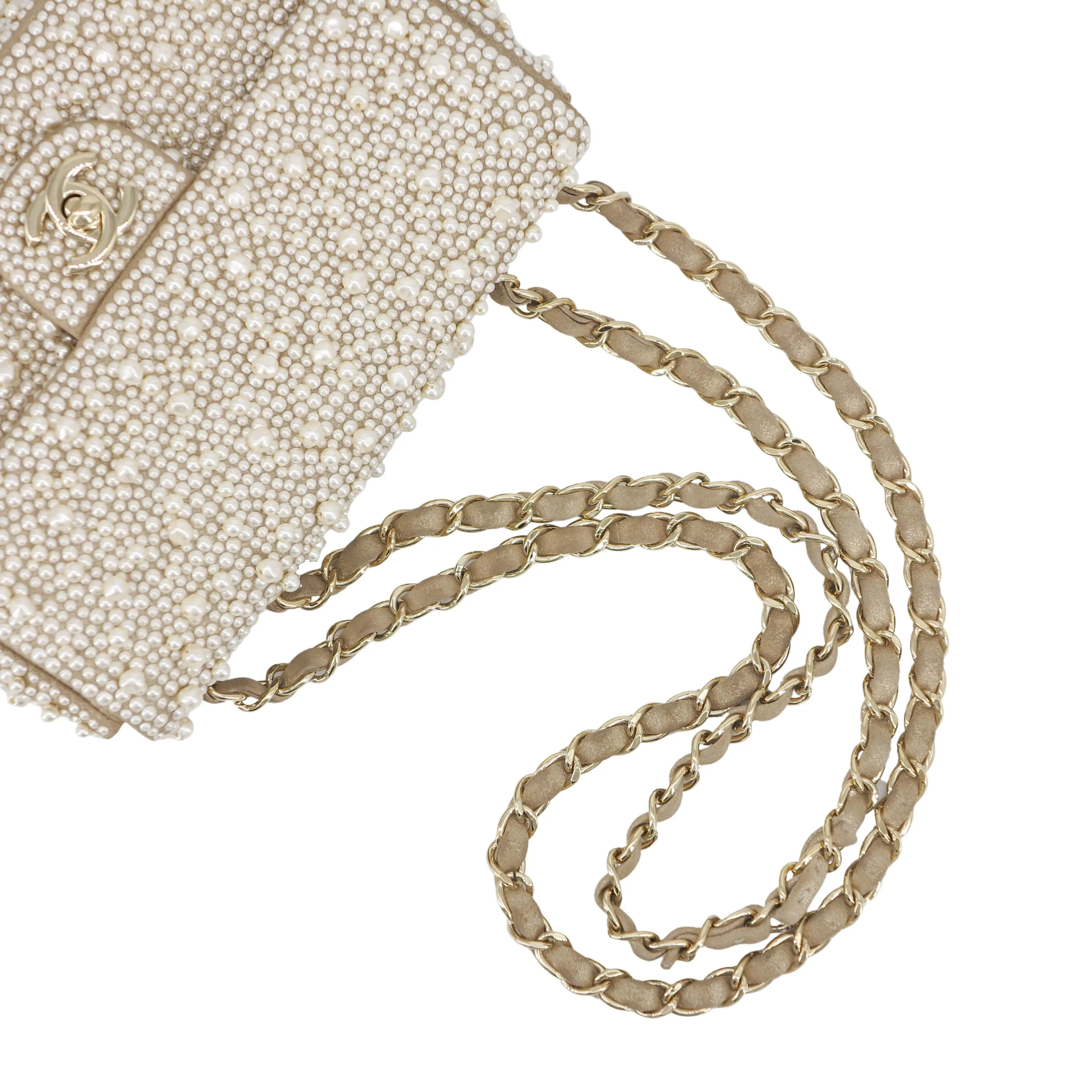 17A Ritz Pearl Mini Flap Bag