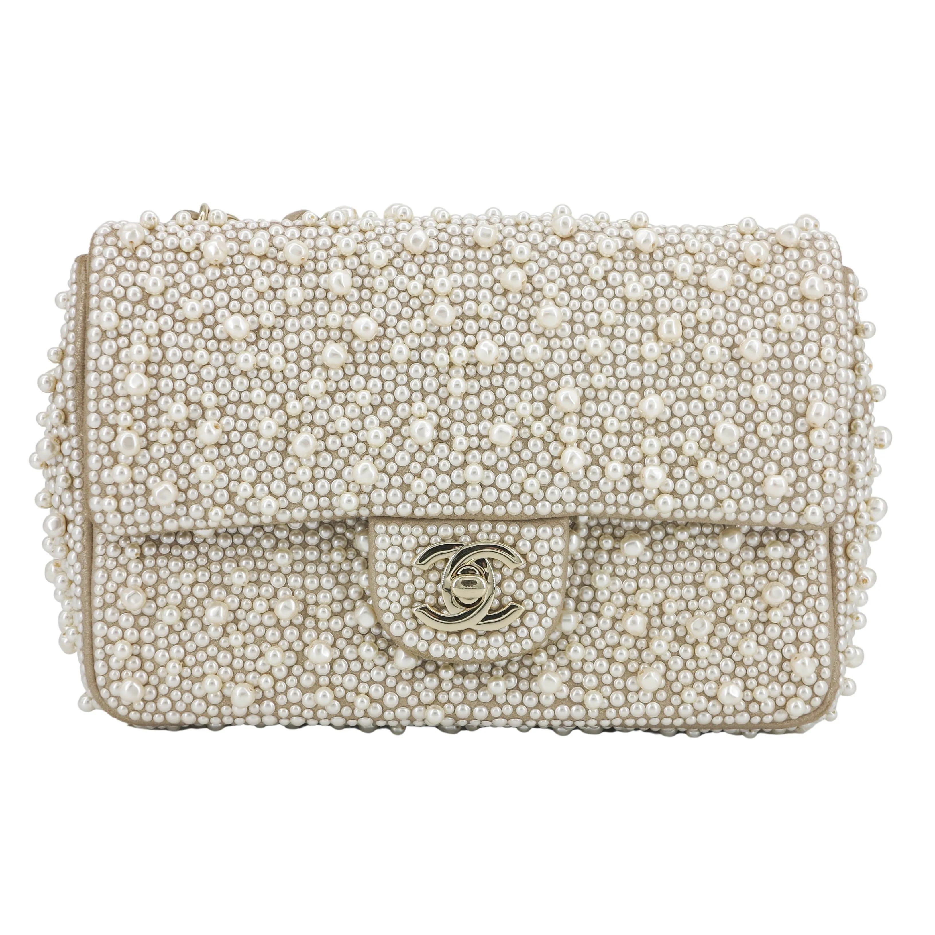 17A Ritz Pearl Mini Flap Bag
