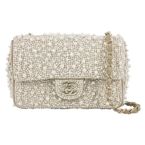 17A Ritz Pearl Mini Flap Bag