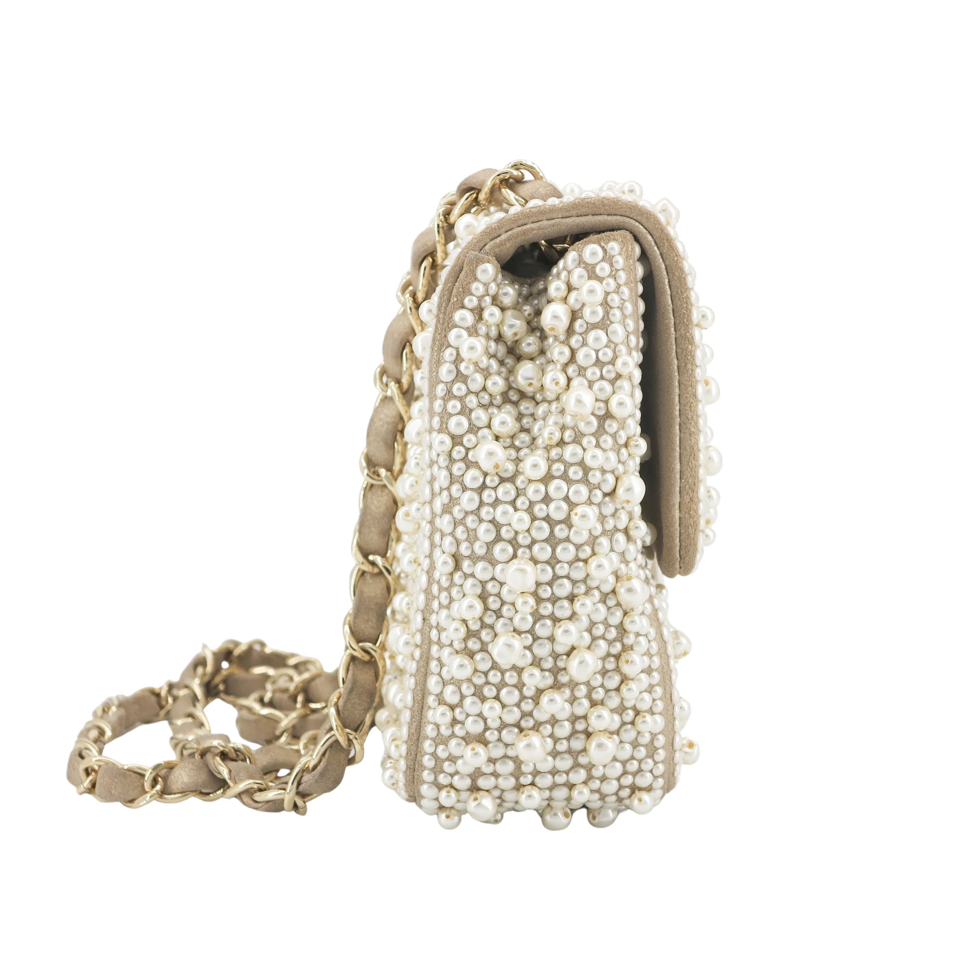 17A Ritz Pearl Mini Flap Bag
