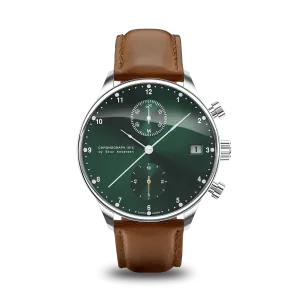1815 Chronograph, Steel / Green Sunray