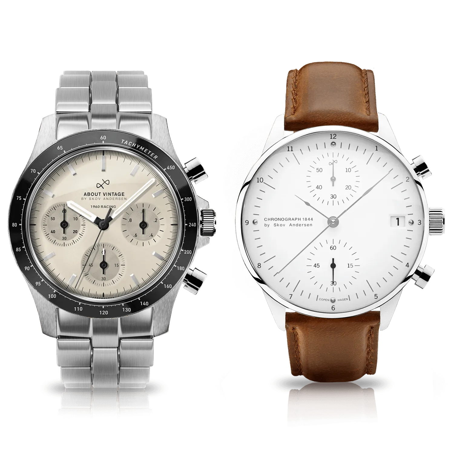 1844/1960 Package - 2 Watches, Watch roll & Mesh band
