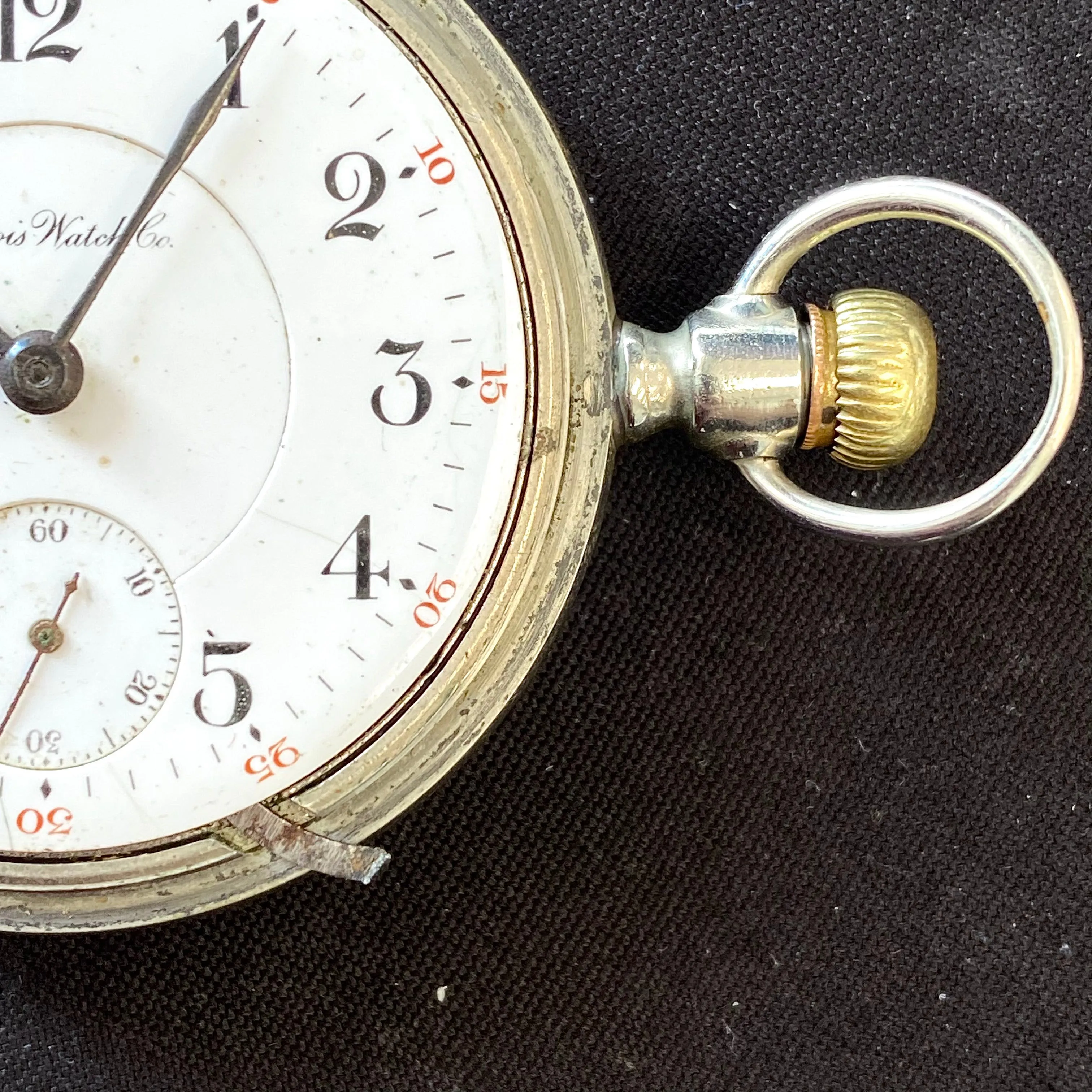 1912 ILLINOIS Pocket Watch Openface 18s Grade 69 Lever Set 17 Jewels Vintage Timepiece