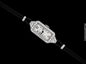 1920's Patek Philippe Tiffany & Co. Vintage Art Nouveau Ladies Watch - Platinum & Diamonds
