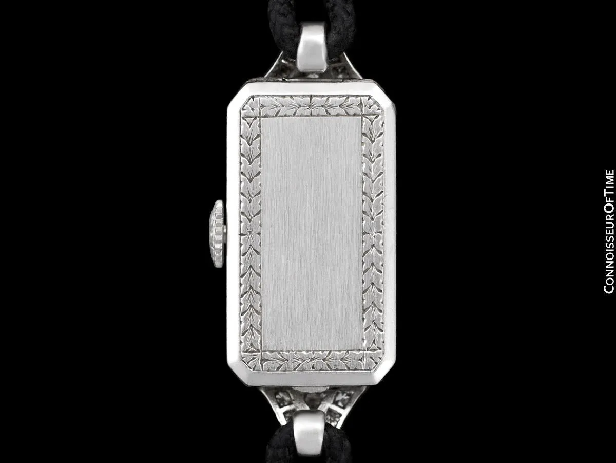1920's Patek Philippe Tiffany & Co. Vintage Art Nouveau Ladies Watch - Platinum & Diamonds