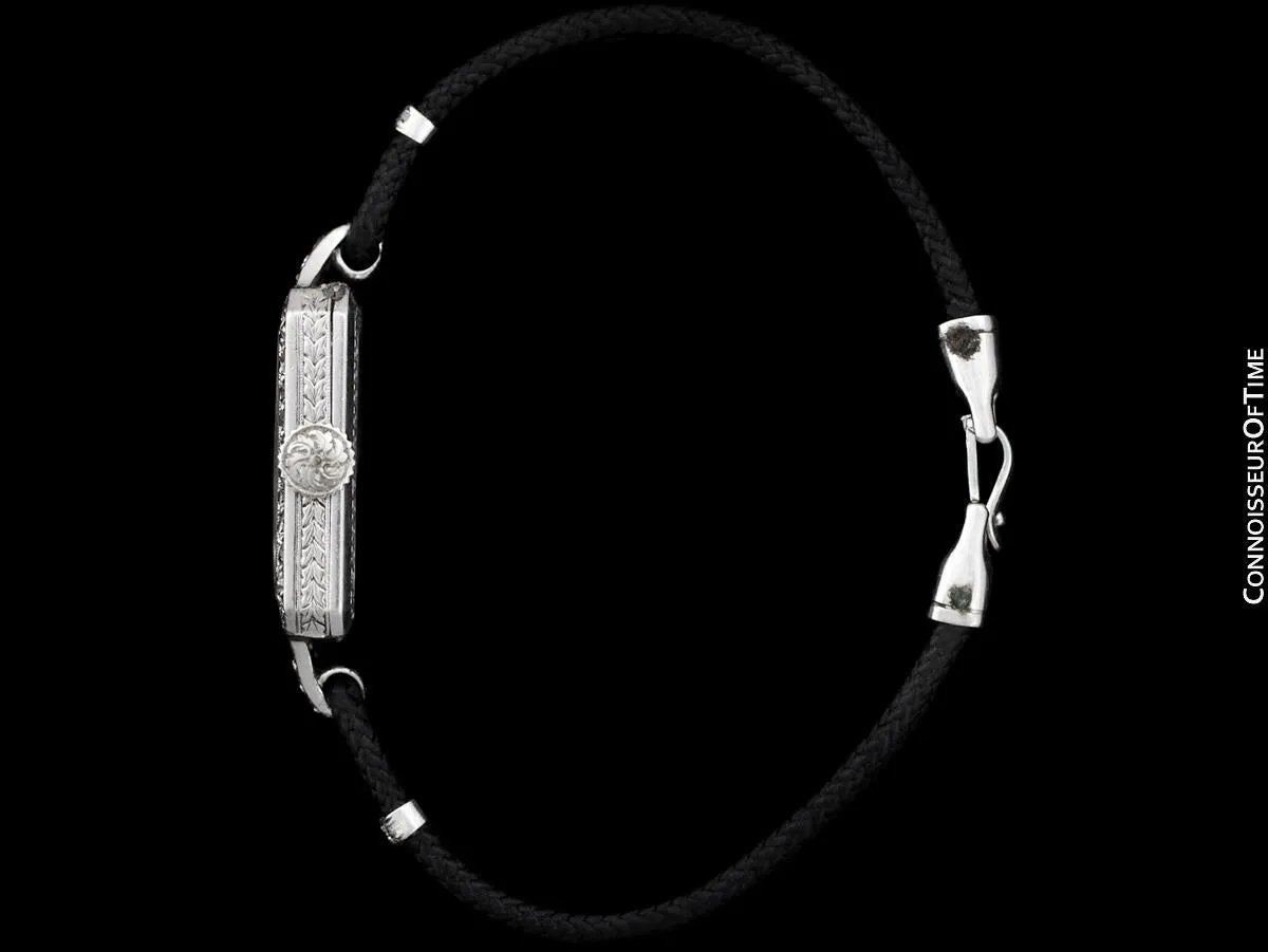 1920's Patek Philippe Tiffany & Co. Vintage Art Nouveau Ladies Watch - Platinum & Diamonds