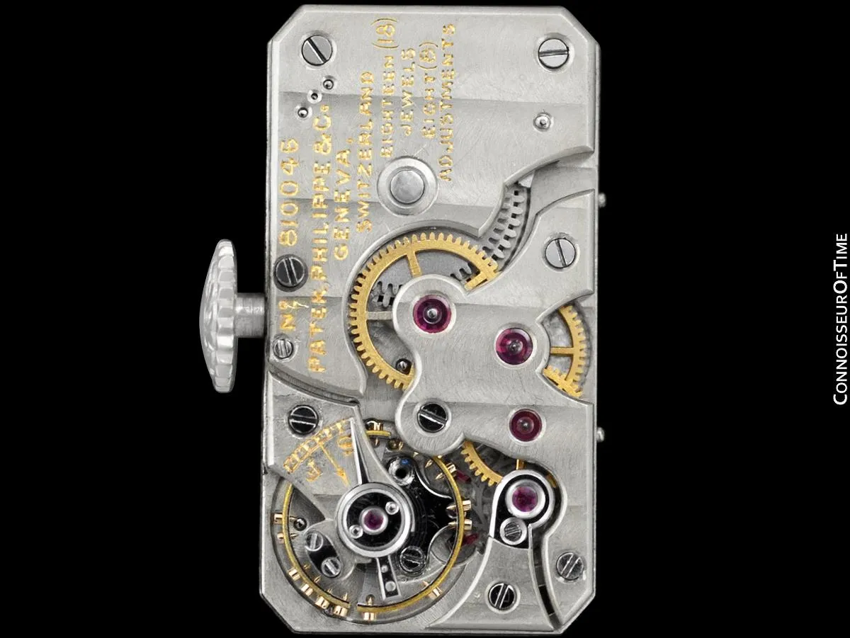 1920's Patek Philippe Tiffany & Co. Vintage Art Nouveau Ladies Watch - Platinum & Diamonds