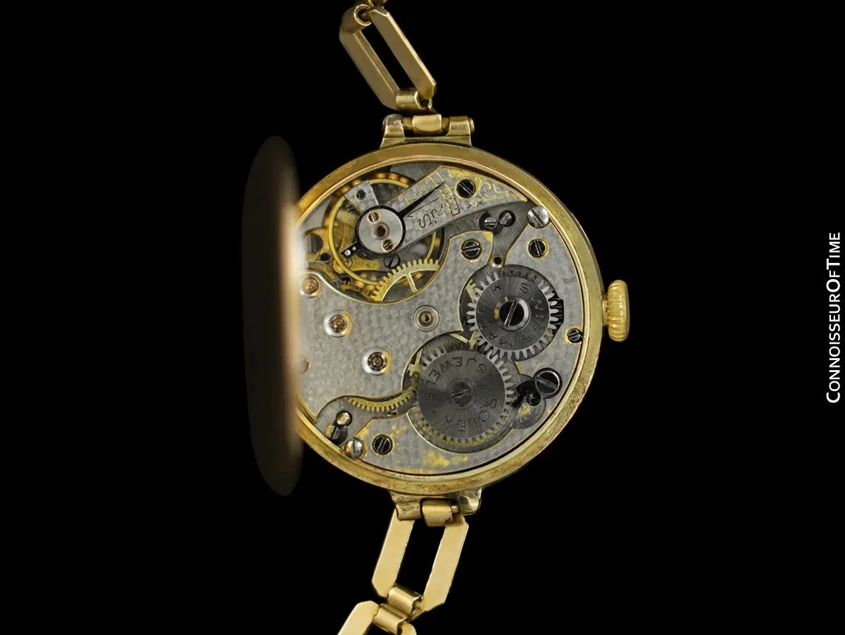 1920's Rolex Ladies Vintage Art Deco Watch - 9K Rose Gold