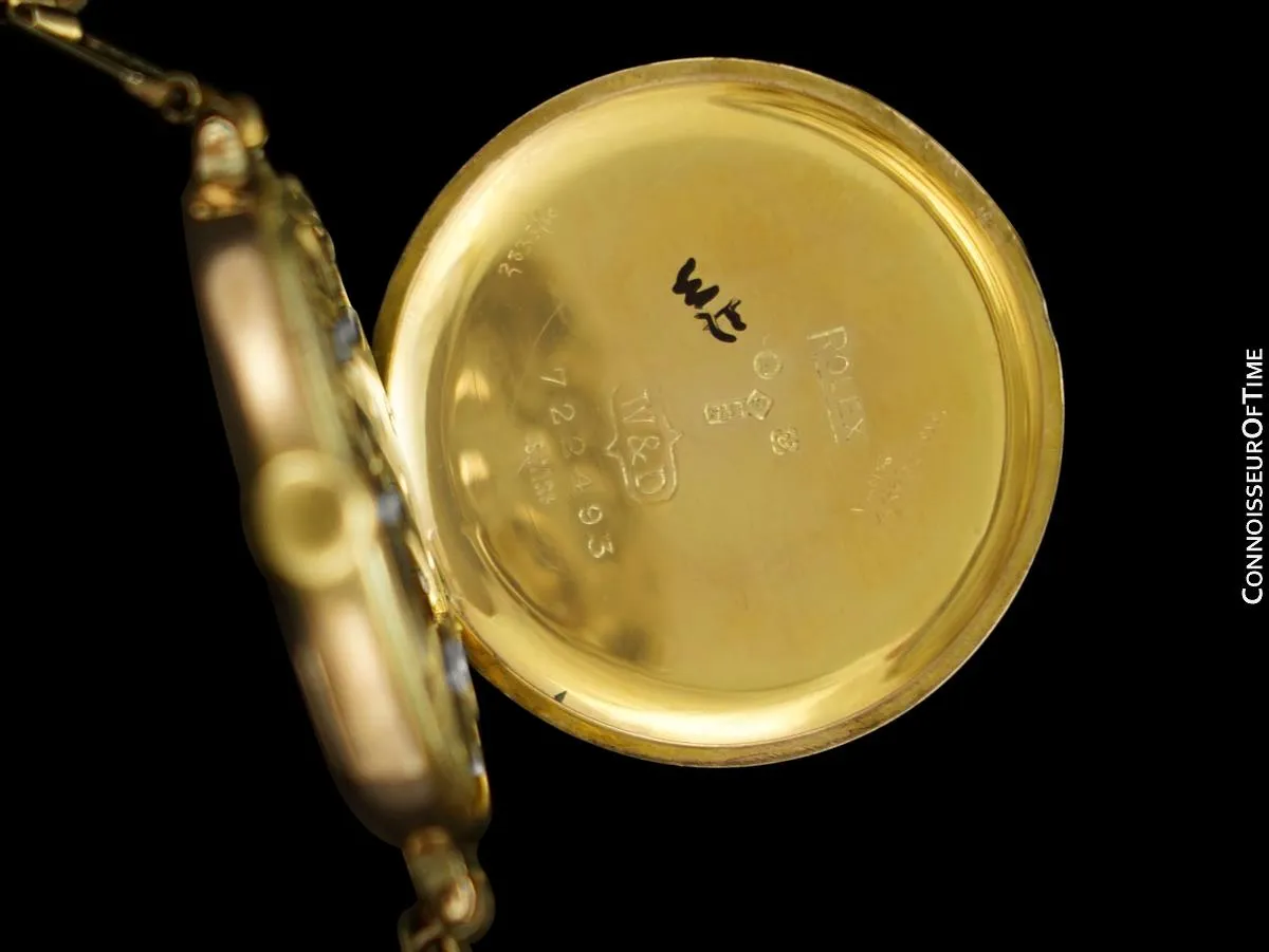 1920's Rolex Ladies Vintage Art Deco Watch - 9K Rose Gold
