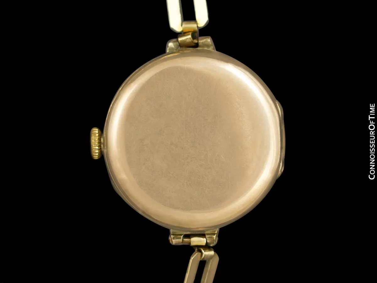 1920's Rolex Ladies Vintage Art Deco Watch - 9K Rose Gold
