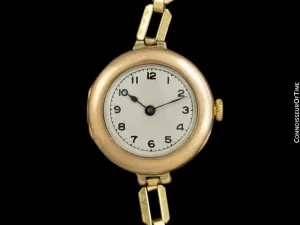 1920's Rolex Ladies Vintage Art Deco Watch - 9K Rose Gold