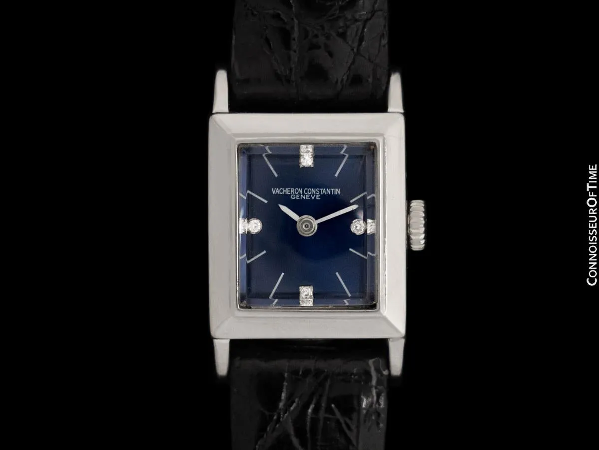 1950's Vacheron & Constantin Ladies Vintage Watch, Ref. 6597 - 18K White Gold & Diamonds