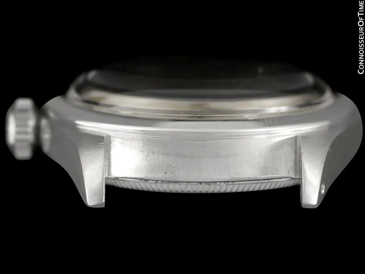 1952 Rolex Mens Vintage "Shock Resisting" Oyster Watch, Stainless Steel - Classic & Rare Design