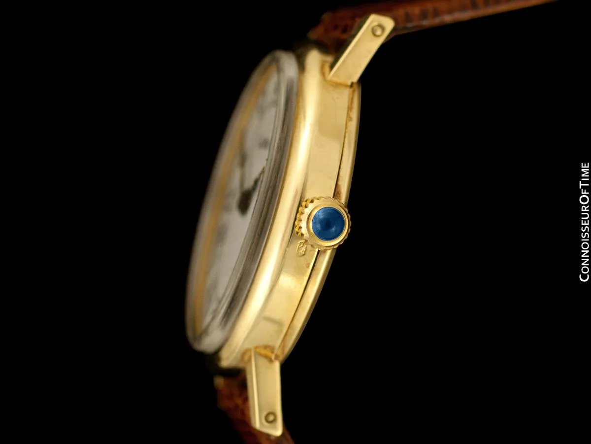 1960's Cartier Vintage Classic Ladies Handwound Watch - 14K Gold