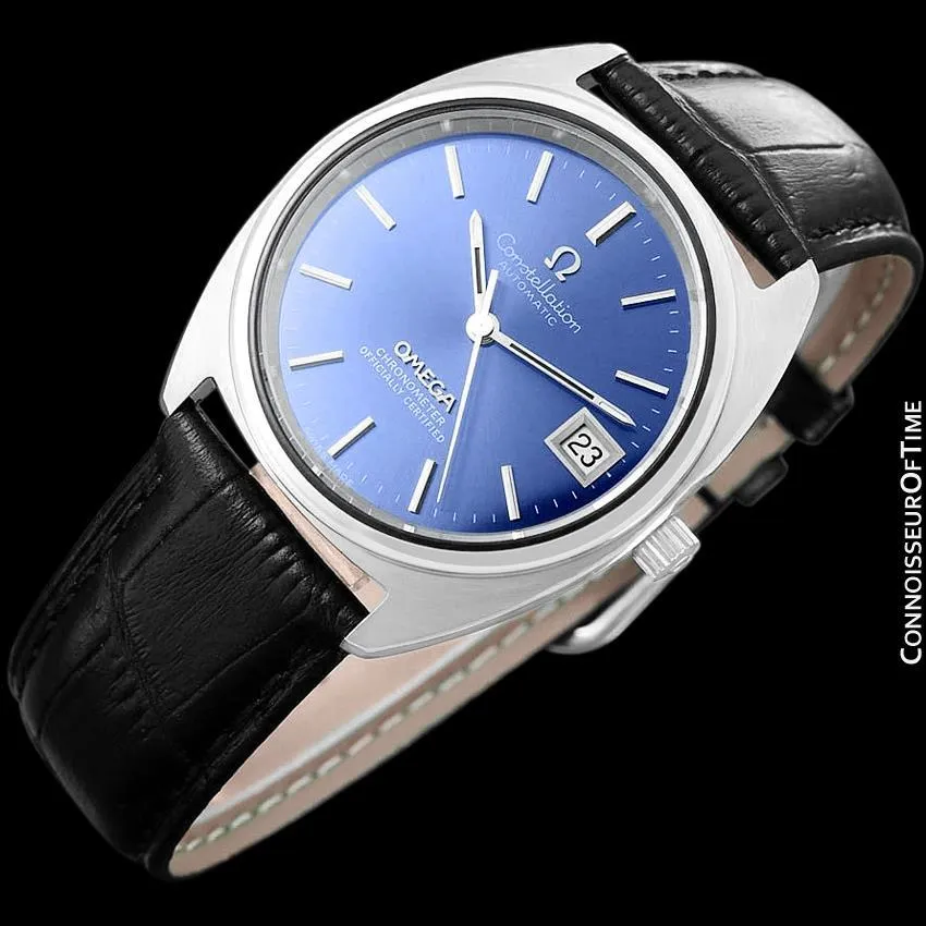 1971 Omega Constellation "C" Chronometer Vintage Mens Calendar Date Watch - Stainless Steel