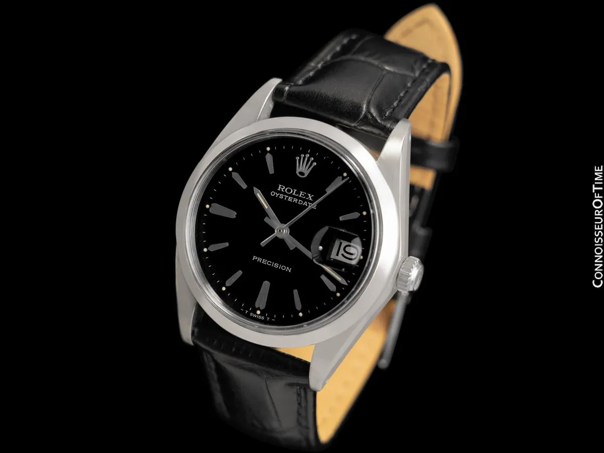 1971 Rolex Oysterdate Vintage Mens Watch with Date - Stainless Steel
