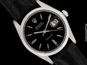 1971 Rolex Oysterdate Vintage Mens Watch with Date - Stainless Steel