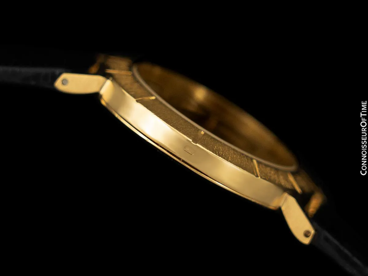 1973 Rolex Cellini Vintage Mens Midsize Handwound Oval Watch, Ref. 3881 - 18K Gold