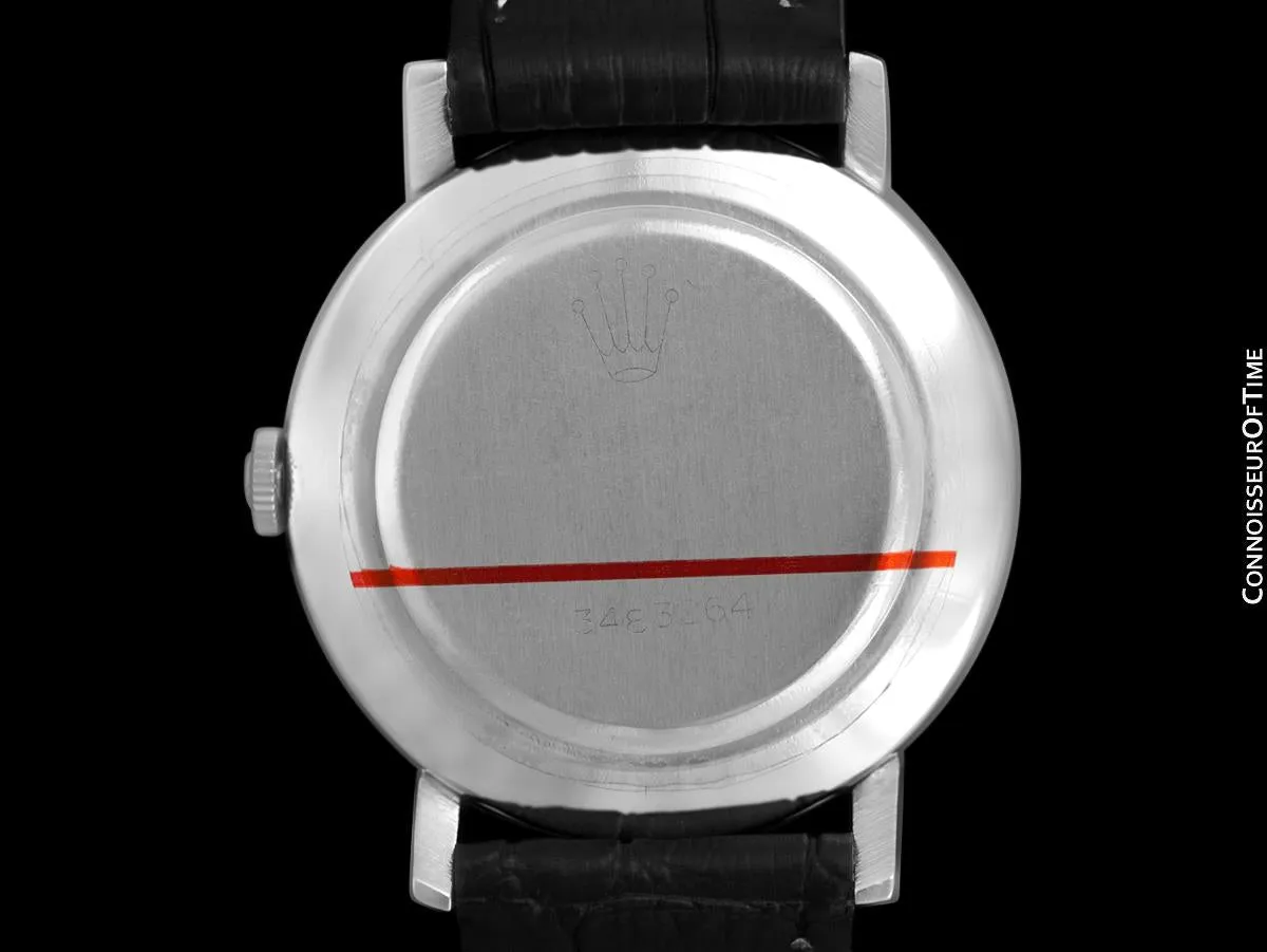 1973 Rolex Precision Vintage Mens Ref. 3411 Dress Watch - Stainless Steel