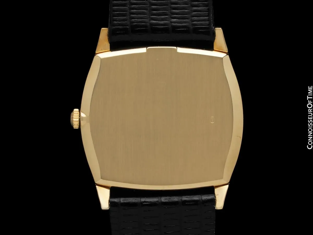 1975 Rolex Cellini Vintage Mens Handwound TV Shaped Ref. 3805 18K Gold Dress Watch - Box & Tags