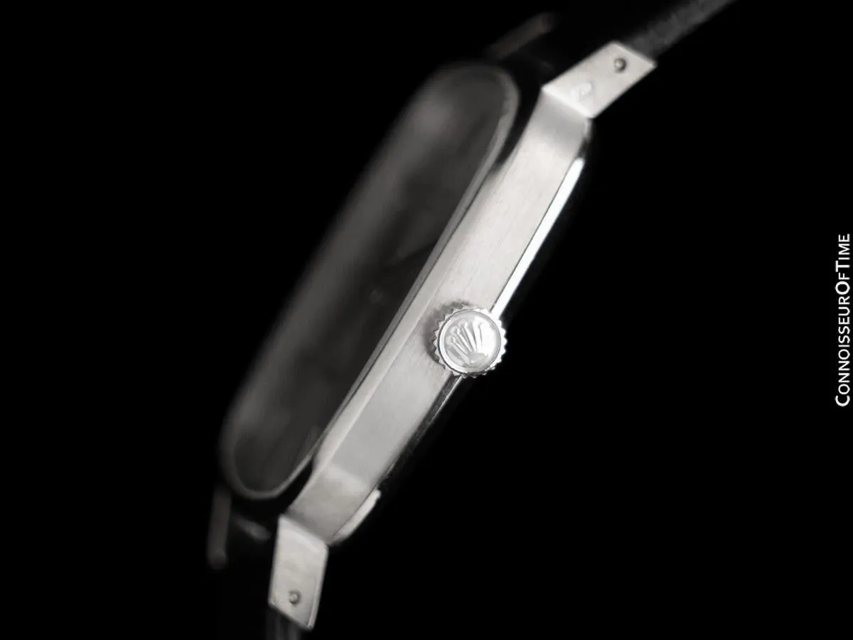 1976 Rolex Cellini Vintage Mens Dress Ref. 4114 18K White Gold Watch - Booklets & Tag