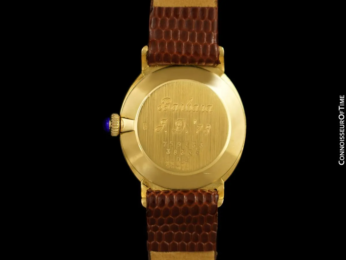 1978 Cartier Vintage Classic Ladies Handwound Watch - 18K Gold