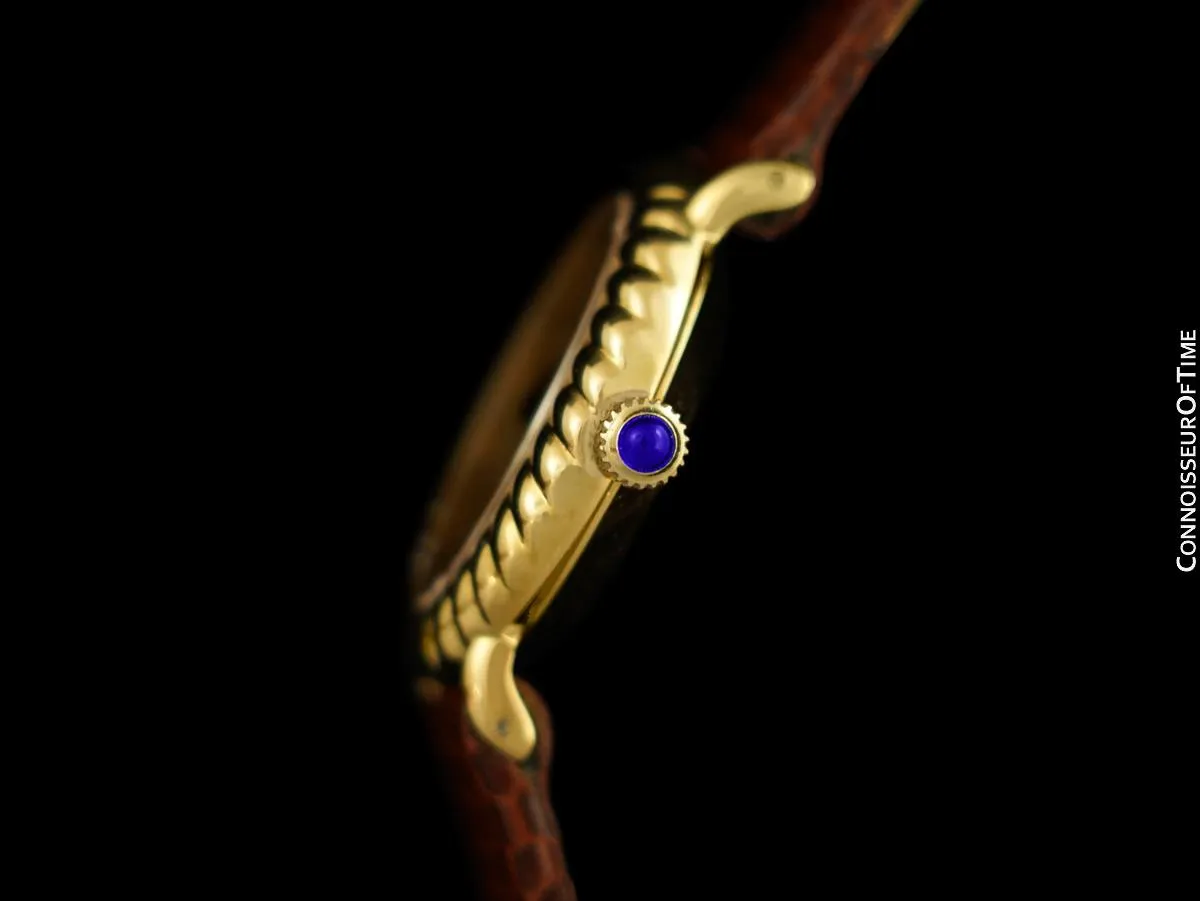 1978 Cartier Vintage Classic Ladies Handwound Watch - 18K Gold