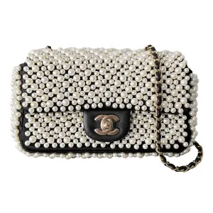 19S Mini Pearl Flap Bag