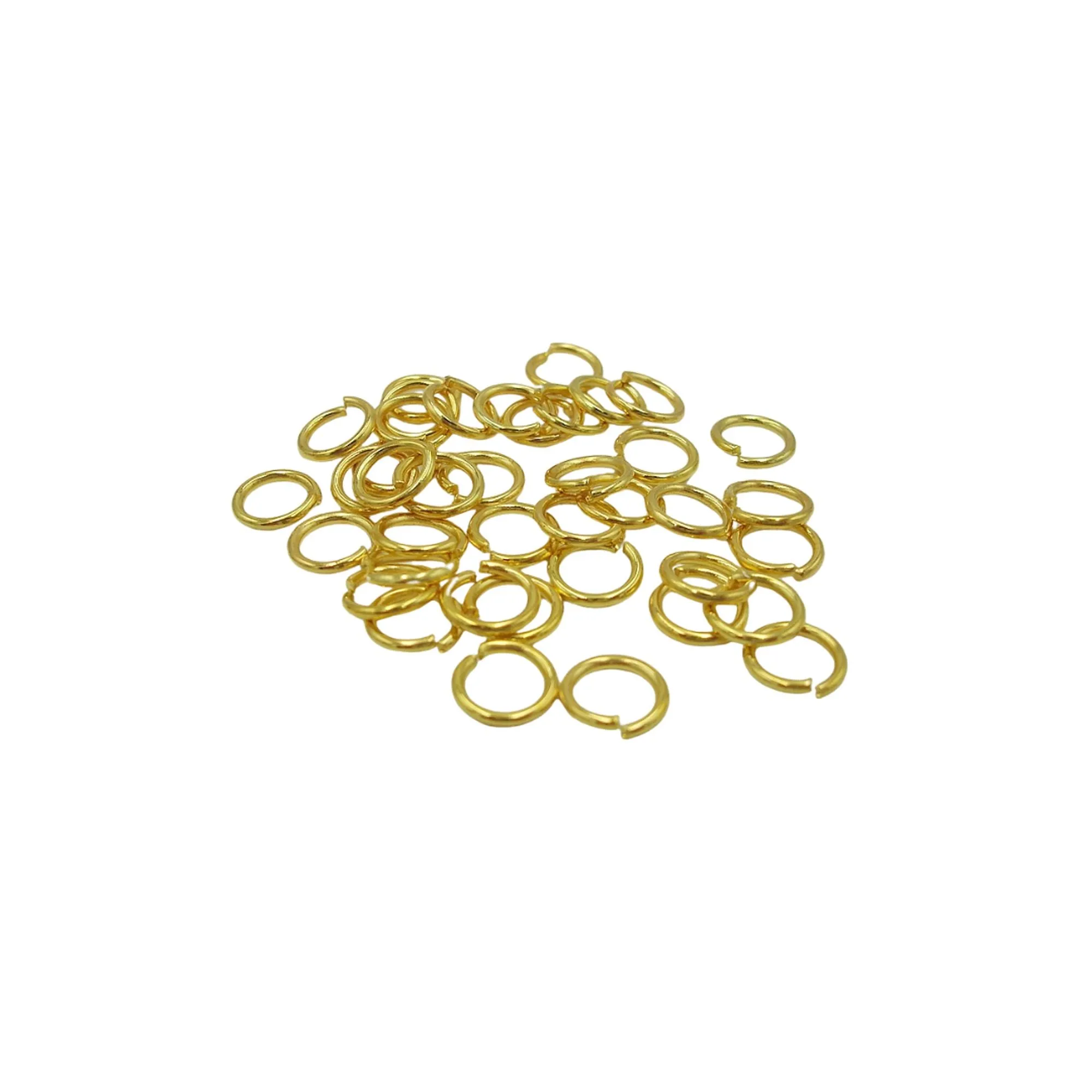 200Pcs Jump Rings Gold Plated over Brass