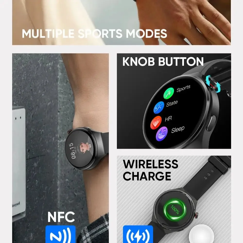 2024 New Smart Communication Watch AMOLED 1.43-inch 466 * 466 high-definition full touch large screen Bluetooth call sports and