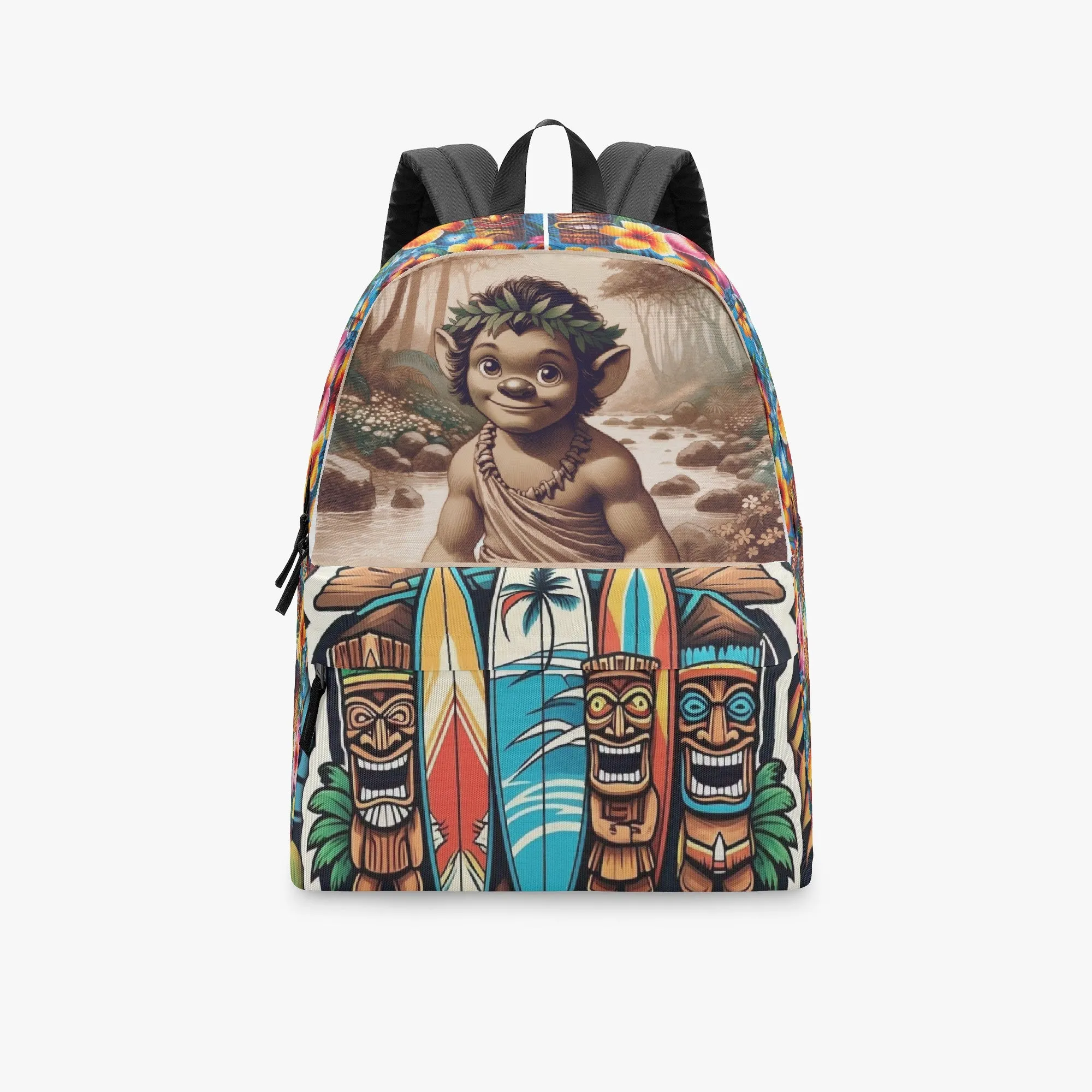 204. All-over-print Canvas Backpack