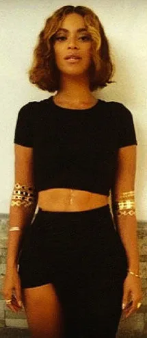 24 Karat Gold Jewelry Tattoo "Square City" (Gold Candy)