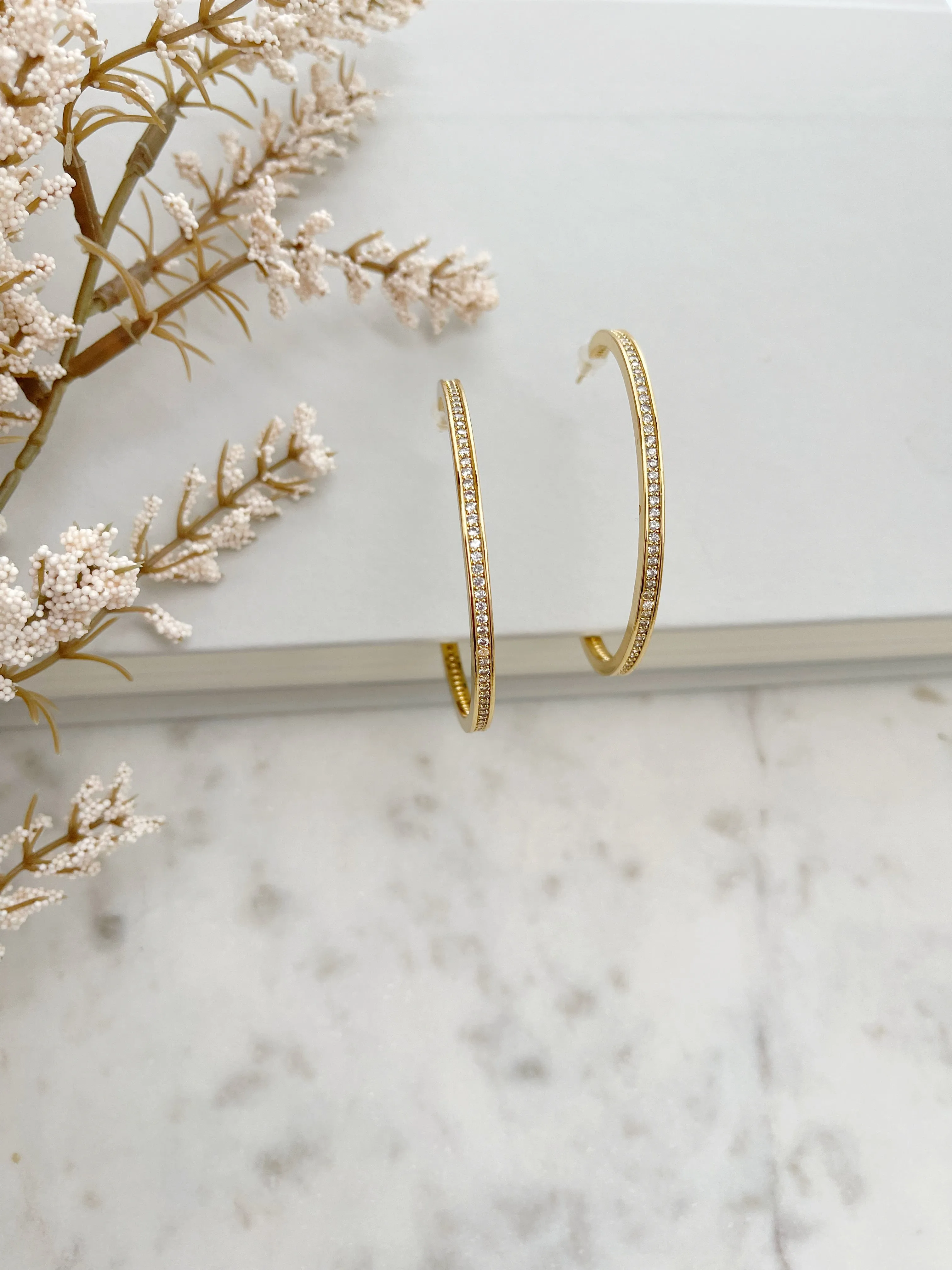 8835JE - Leslie Hoop Earrings